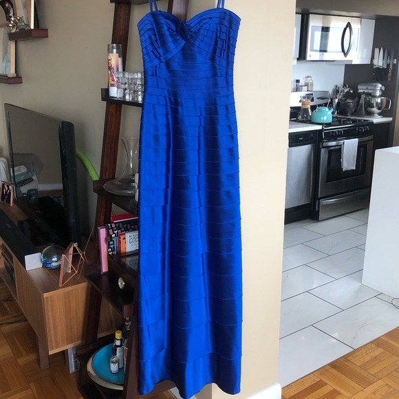 BCBGMaxAzria Dresses & Skirts - BCBG Royal Blue Tiered Gown. Formal. Size 2. Prom